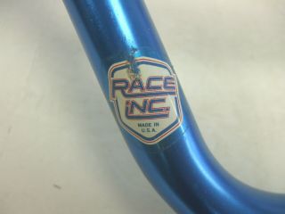 Vintage Old School BMX Race Inc Mini Alloy Handlebars Metallic Blue Cond. 3