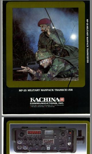 KACHINA MP - 25 MILITARY - HF TRANSCEIVER SSB - AM - - CW AND MORE.  VERY RARE. 2