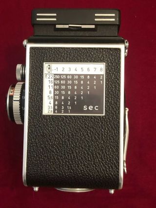 VINTAGE ROLLEIFLEX 3.  5 Planar Xenotar Film Camera No.  1765866 With Accessories 7