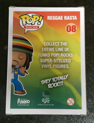 Funko Pop Reggae Rasta Vaulted Bob Marley VERY RARE 5