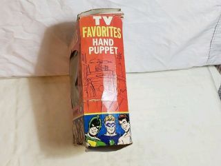 Vintage 1966 IDEAL The Green Hornet Hand Puppet Hero Tv Favorites Batman 10