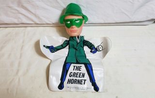 Vintage 1966 IDEAL The Green Hornet Hand Puppet Hero Tv Favorites Batman 3
