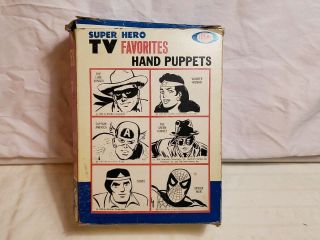 Vintage 1966 IDEAL The Green Hornet Hand Puppet Hero Tv Favorites Batman 8