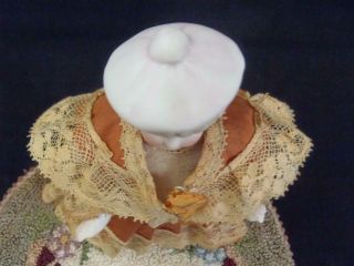 Antique c1900’s German Hertwig All Bisque Mignonette doll with rare boots 8