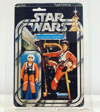 Vintage Star Wars Luke Skywalker X - Wing Pilot 21 Back A Cas 80.