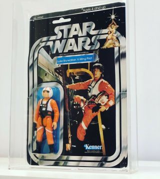 Vintage Star Wars Luke Skywalker X - Wing Pilot 21 Back A CAS 80. 2