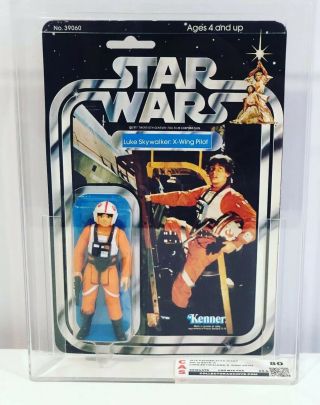 Vintage Star Wars Luke Skywalker X - Wing Pilot 21 Back A CAS 80. 3