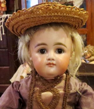 Antique 13 " German Bisque Closed Mouth Pouty Kestner Xii Doll On Body