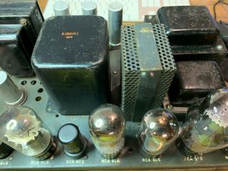 RCA MI - 12235 6L6 Tube Amplifier Vintage Antique Western Electric 60 Watt 6C5 5