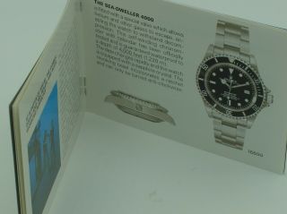 Rolex vintage Sea - Dweller 4000 16600 box set 2002 5