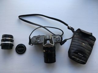 Rare Vintage 60s Nikon 35mm Film Camera W/lens Bundle,  Case,  And Strap.