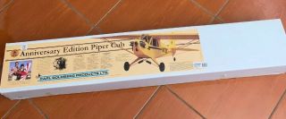 Vintage Balsa Wood Kit Carl Goldberg Anniversary Piper Cub,  Laser Cut