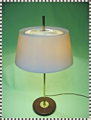 Vintage Mid Century Modern Iconic Lamp Eames Atomic Perspex / Vinyl Shade