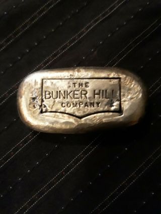 Vintage Bunker Hill Silver Bar 2.  40 Oz 999 Fine Serial 67