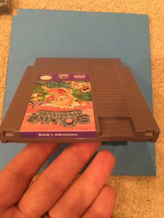 Bonk ' s Adventure Rare Nintendo Nes Video Game 2