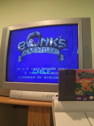 Bonk ' s Adventure Rare Nintendo Nes Video Game 6