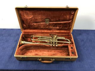 Vintage Bach Mt.  Vernon Ny Mercury Model Bb Trumpet With Case