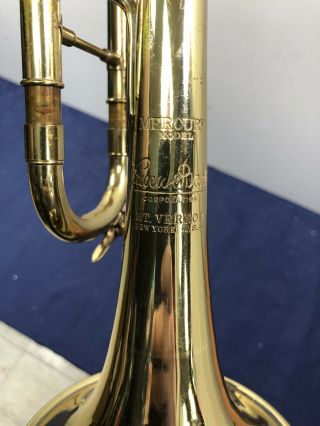 Vintage Bach Mt.  Vernon NY Mercury Model Bb Trumpet with Case 7