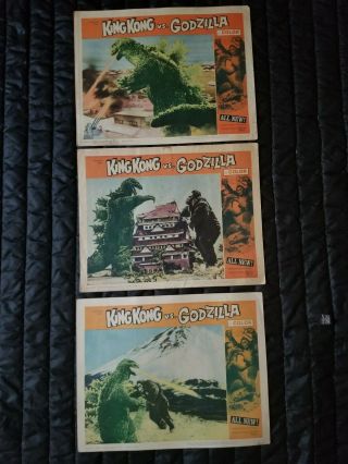 Vintage Lobby Cards King Kong Vs Godzilla
