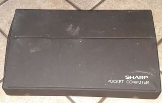 Vintage Sharp PC - 1500A Pocket Computer W Case Printer ANTIQUE Estate find 7