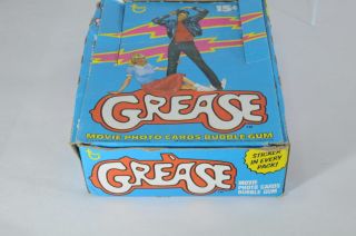 VINTAGE FULL BOX OF GREASE MOVIE SERIES 1 PHOTO CARDS 36 PACKS - 1978 2