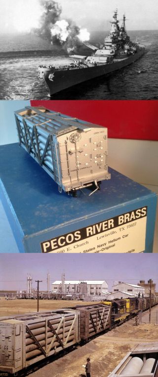 Rare 2 - Rail Navy Gas Car O Scale 2r Set Pecos River Brass Heavy Transport