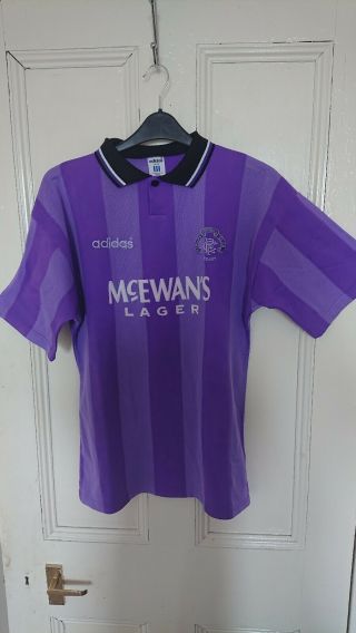 Vintage Glasgow Rangers 1994/1995 Third Football Shirt Jersey And Shorts Adidas