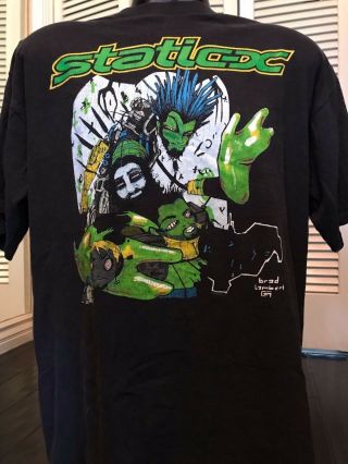 Vtg Static X Grind Tour Shirt Sz Xl Ministry Nin Slayer Rock Thrash Metal Type O