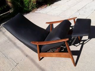 Rare Mid Century Modern Milo Baughman Recliner Lounge Chair Completly Refinished