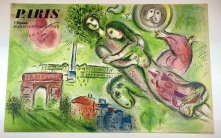 Marc Chagall Lithograph Paris L 