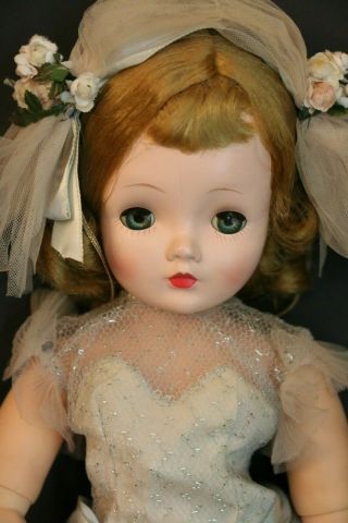 Vintage Madame Alexander Cissy Bridesmaid 1956 Doll 2030 Tagged Gown Cissy Doll 2