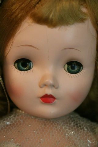 Vintage Madame Alexander Cissy Bridesmaid 1956 Doll 2030 Tagged Gown Cissy Doll 4