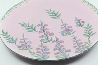 Large Vintage Art Deco Carlton Ware Wall Hanging Plate Charger.  Wisteria (3866) 3