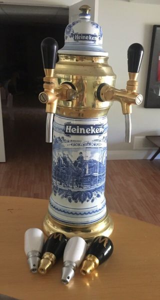 Vintage Ceramic Draught Tower Heineken
