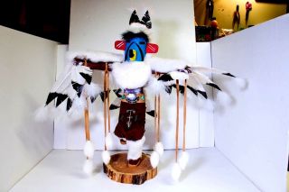 Vintage Kachina Doll Eagle By Navajo Artist N.  Yazzie 400,  528 23 " Tall