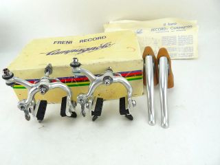 Campagnolo Nuovo Record Brake Set 60mm Reach Nutted Vintage Bicycle Nos