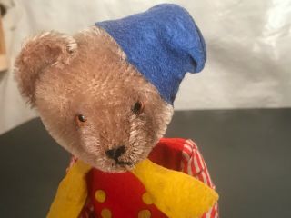 1950 ' s US Zone Germany Schuco Tricky Bear Yes / No Teddy Bear Toy with Tag 2