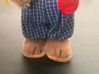 1950 ' s US Zone Germany Schuco Tricky Bear Yes / No Teddy Bear Toy with Tag 4