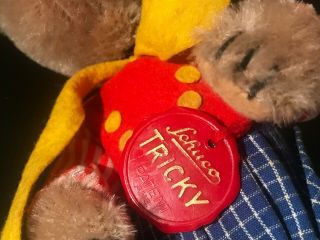 1950 ' s US Zone Germany Schuco Tricky Bear Yes / No Teddy Bear Toy with Tag 5