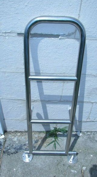 Vintage 22 Foot Catalina Sail Boat Stainless Steel Hinged Ladder Mounting Ladder