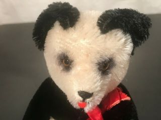 1950 ' s US Zone Germany Schuco Tricky Panda Bear Yes / No Teddy Toy with Tag 2