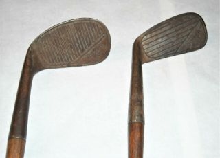 Vintage Golf Clubs 2 Hickory Shafted B.  Altman & Co.  Irons