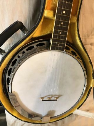 Vintage 70’s Epiphone Banjo Eb98 With Paperwork And Accessories