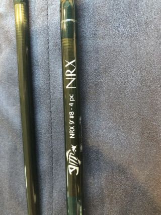 G Loomis Nrx Fly Rod 9’ 8 Weight 8wt 1088 - 4 Exc Rare Green Saltwater