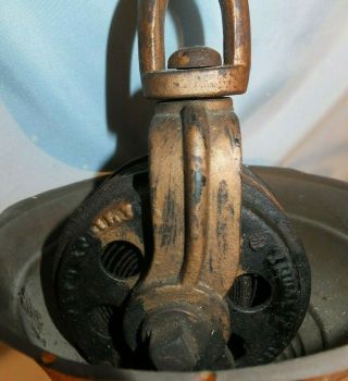 Victorian Jewel Bradley and Hubbard 3 Arm Hanging oil Lamp 6