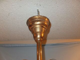 Victorian Jewel Bradley and Hubbard 3 Arm Hanging oil Lamp 8