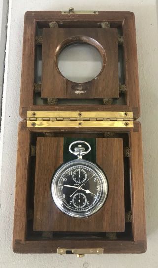 Vintage Wwii Military Hamilton Model 23 Chronograph 19j Navigators Watch
