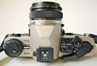 Vintage Olympus OM4T Camera W/50mm F/1.  8 Lens 2
