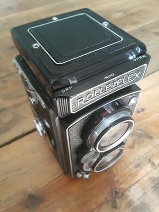 Rollei Rolleiflex TLR 3.  5 MX 75mm with Tessar Carl Zeiss Lens Vintage Camera 3