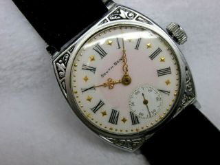 Vintage Rare 7 Jewel Colored Dial S.  B.  W.  Co.  South Bend Wristwatch Runs